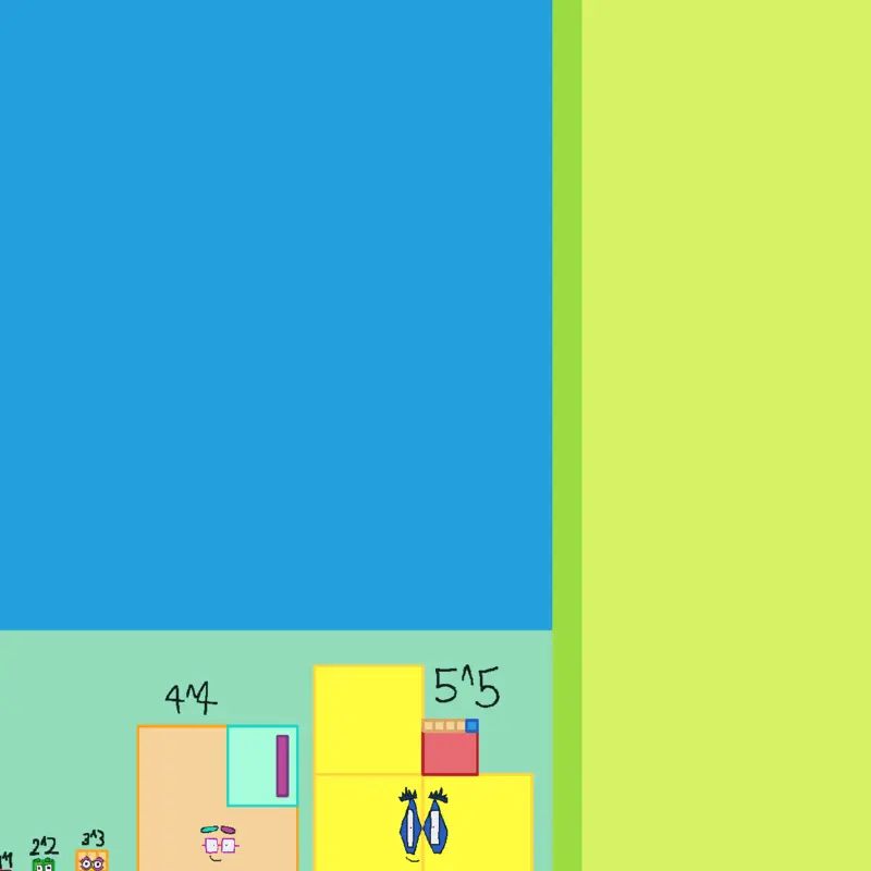 Numberblocks n^n by @SdysBduznaoks