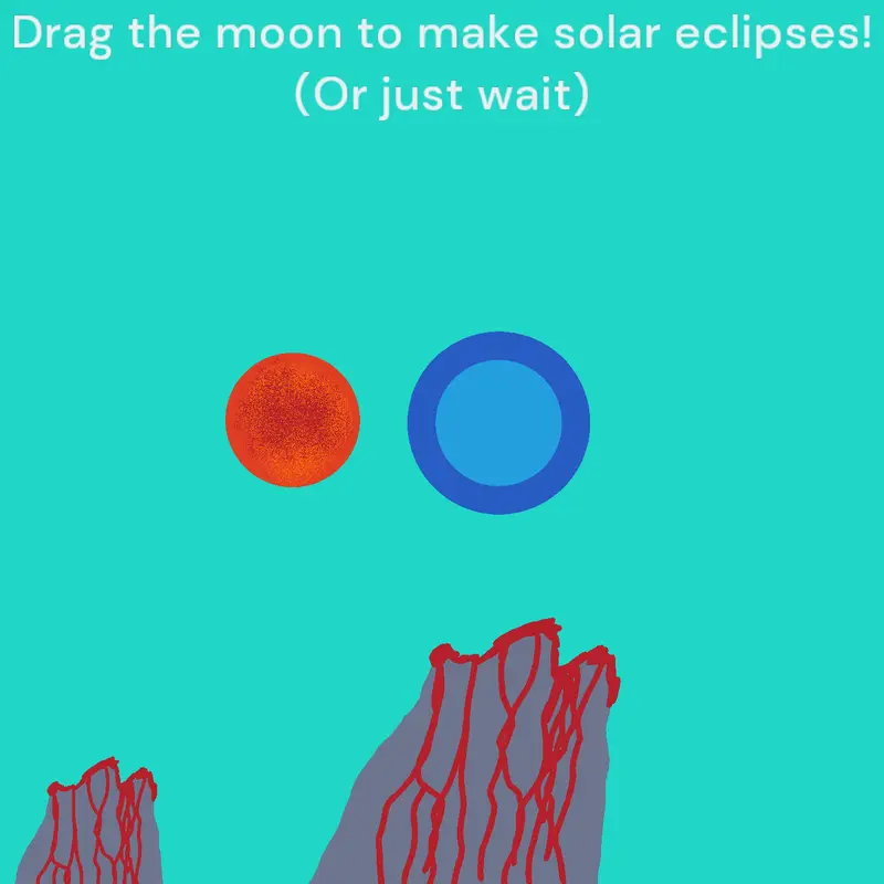 Solar eclipse in my planet by @theBluGasgiant