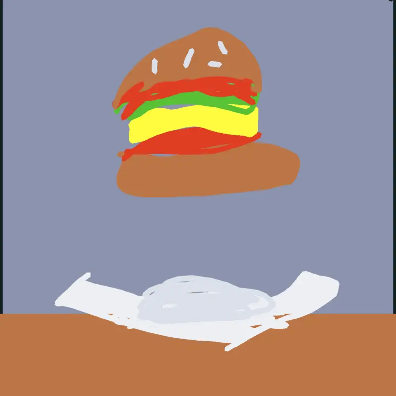 Create a burger by @benjamincito