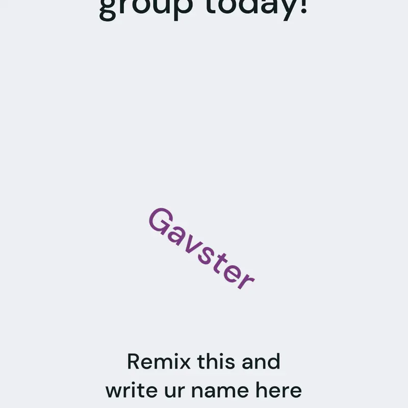 Game by @gavster