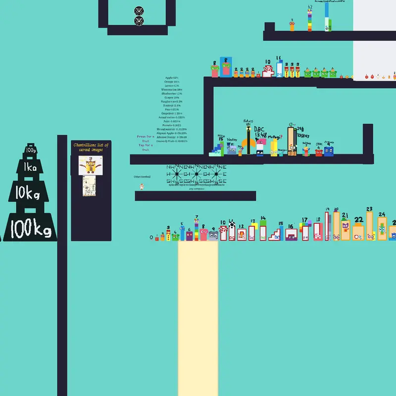 Numberblocks sandbox my own by @YvesLafontaine