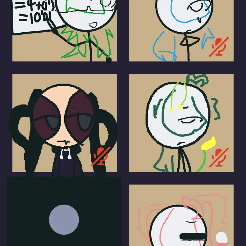 þorn in your average zoom meeting 👍 by @Rollerpop