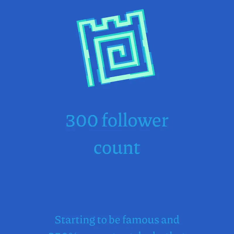 300 Follower Achievment by @MiguelRodSie