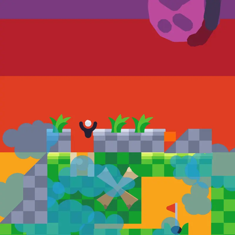 Golf in the future by @Quickquackstudios