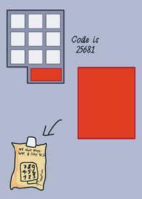 Simple coded pm 6:06 keypad door...