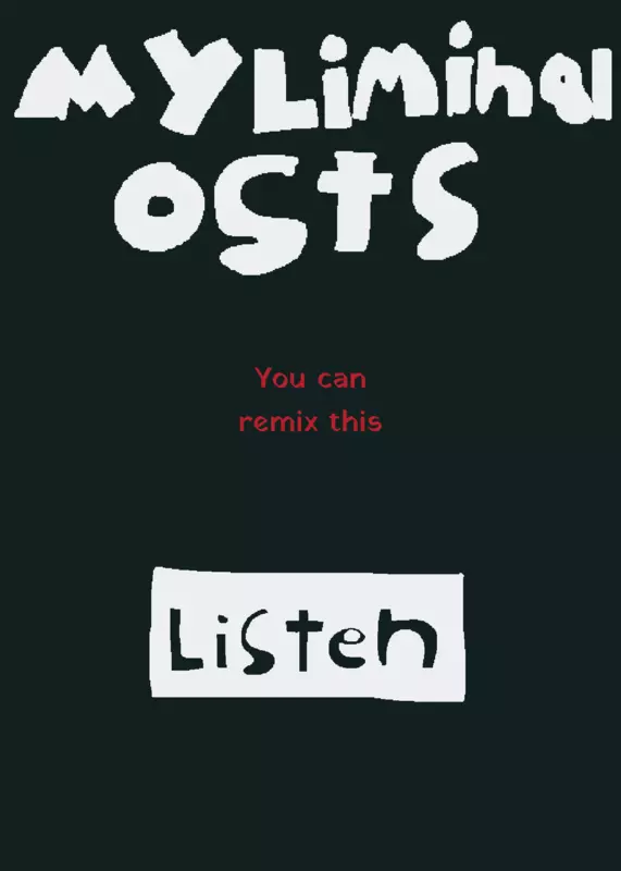 My liminal osts by @jisagamer_9