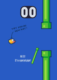 A RIGGED FLAPPY BIRD THAT HAS ACK SOUNDS