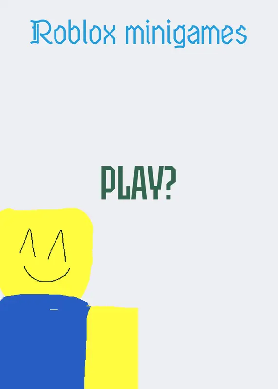 Roblox minigames by @Paul_EthanSuper
