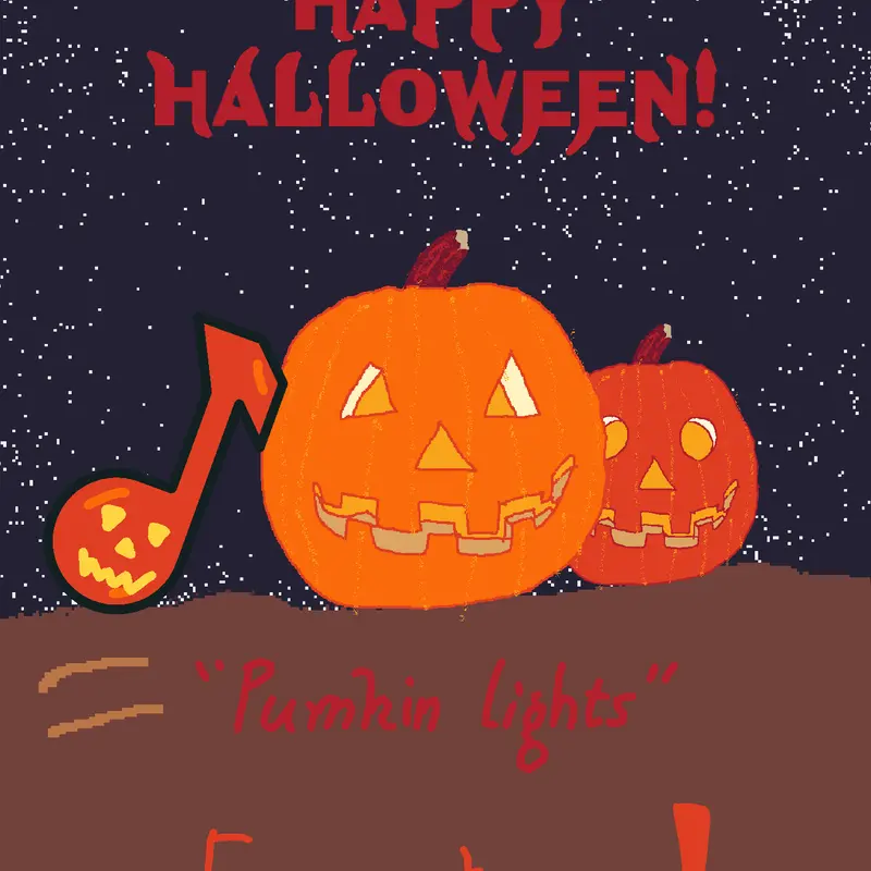 A Halloween song: "pumpkin lights" by @uhh___see2