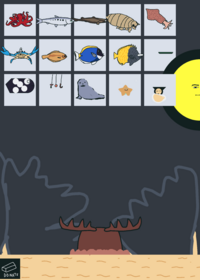 feed larry da sea monster