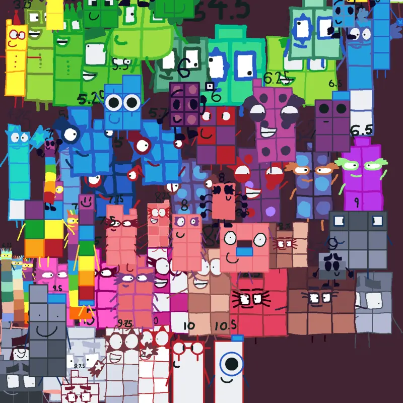 Numberblocksband by @Pingupingu