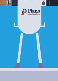 Destroyed plano water tower