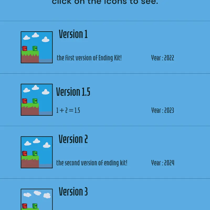 ending kit ALL versions! by @itzgreenish