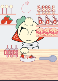 (mukbang strawberry emojicat🍓✨️)
