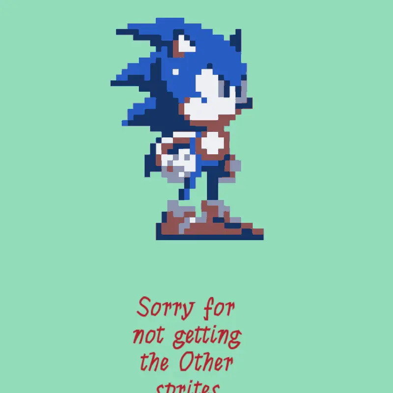 (not trolling) sonic sprites for free by @SegaOfficial