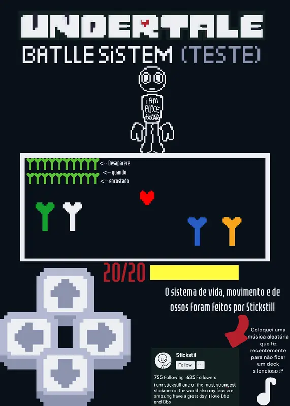 Sistema de batalha do Undertale! (teste) by @pr_yey