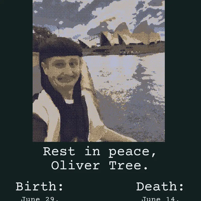 R.I.P Oliver Tree by @BrickTijolo