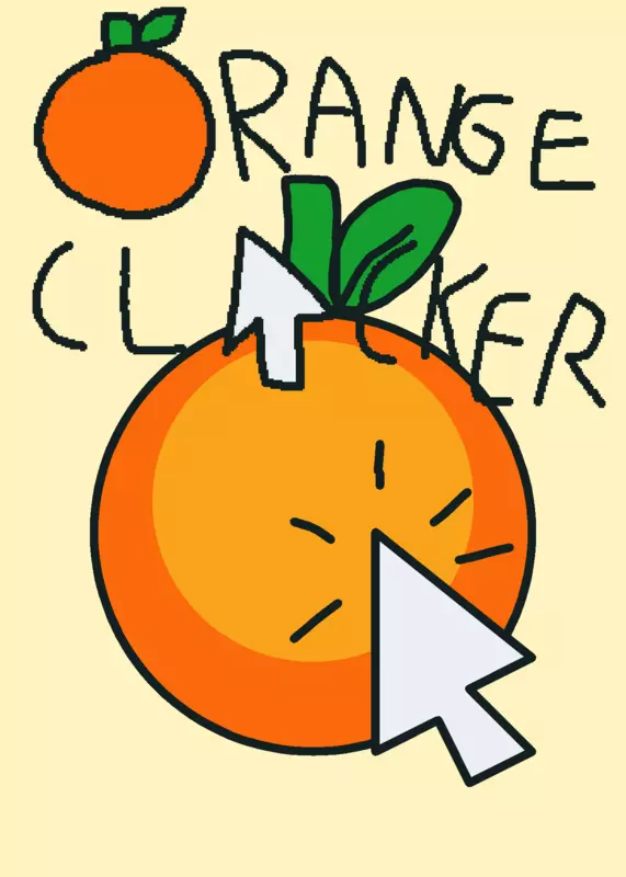 Orange clicker by @Sticky_Jackson