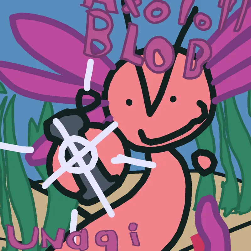 Axolotl blob music-Unagi Sushi by @Absolute_Goober