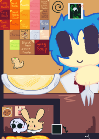 2-D mukbang!