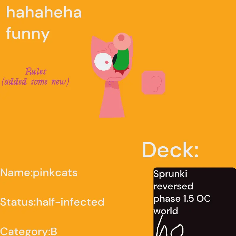 sprunki oc maker reversed phase 1.5 ÆÆÆŒ by @pinkcats_