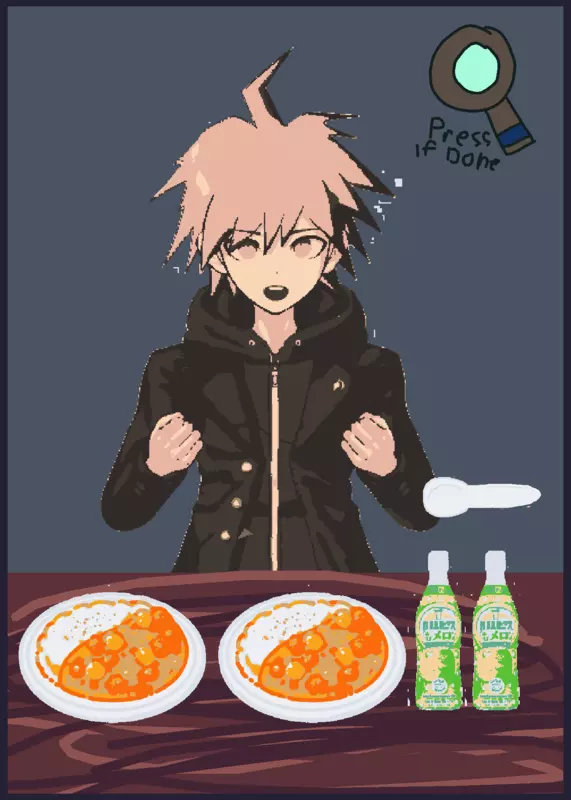 Danganronpa mukbang by @Joenovi_Kirigiri_