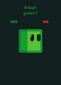 TAKE Care of Green cube