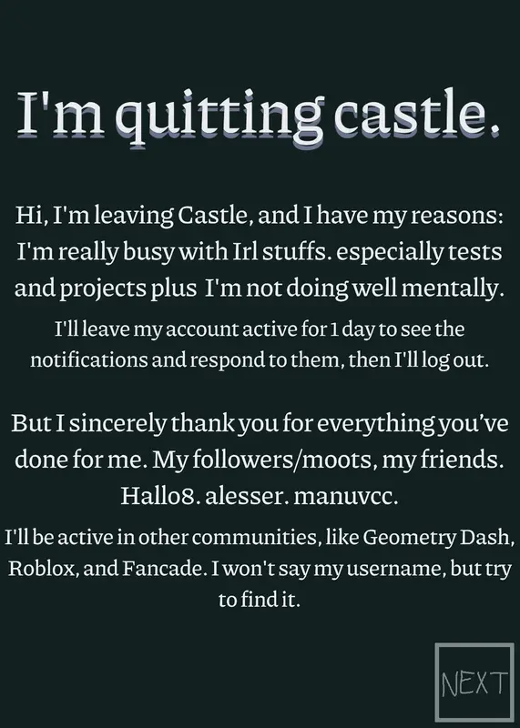 I'm quitting castle by @JhonSpring_32