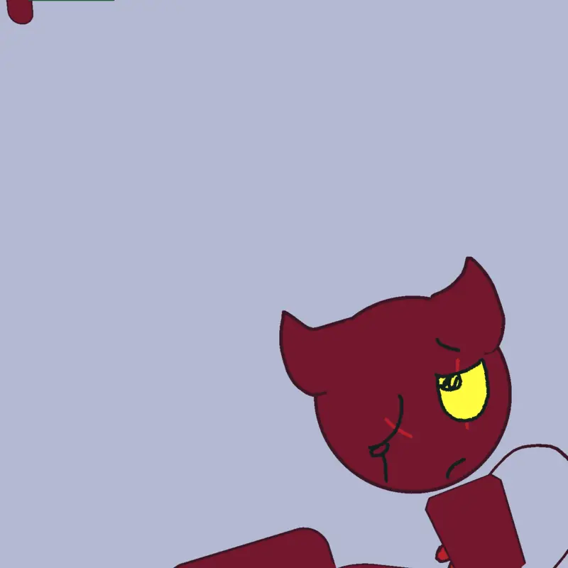 A scared demon! by @icecreamyami