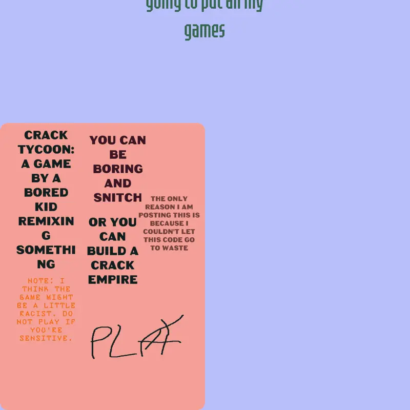 Game by @CHEZBURGERBOI