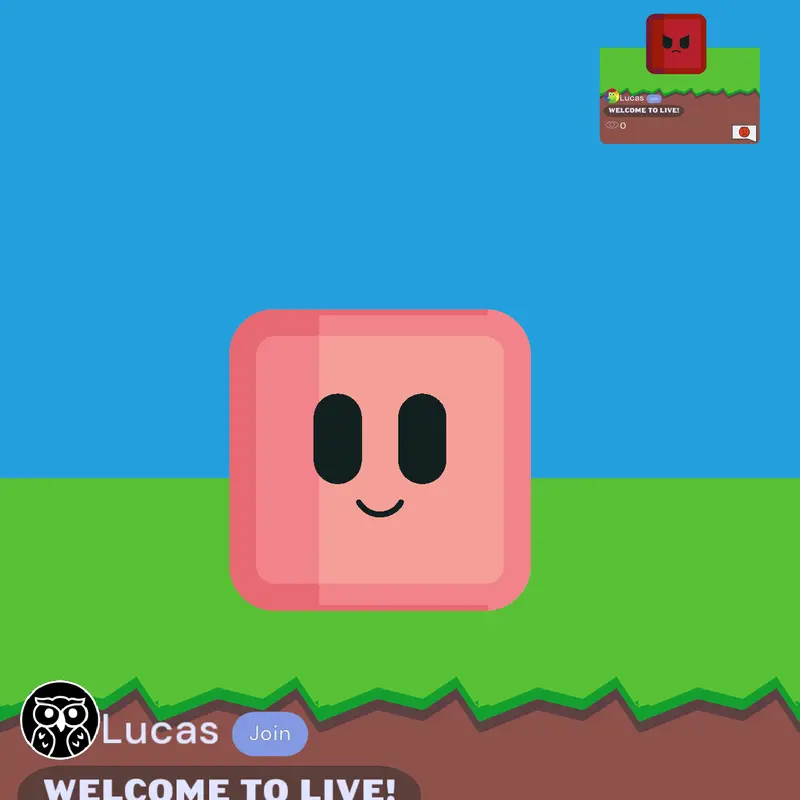 Pink cube live by @Florencia11