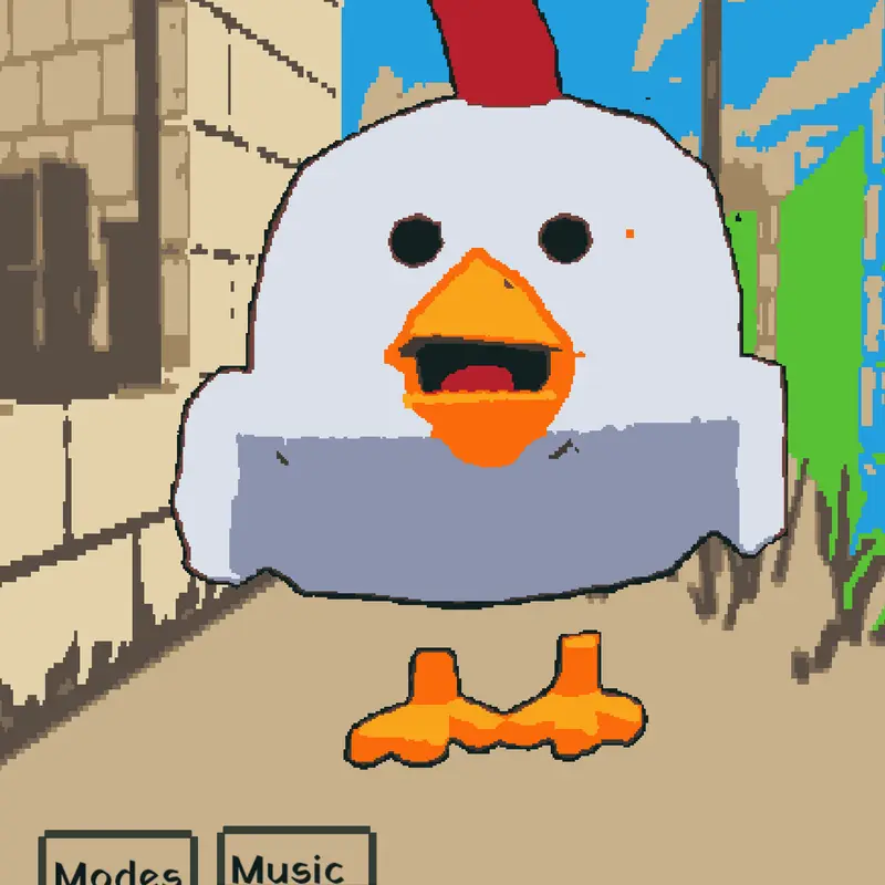 Chicken gun player 4 by @EscolaCinco
