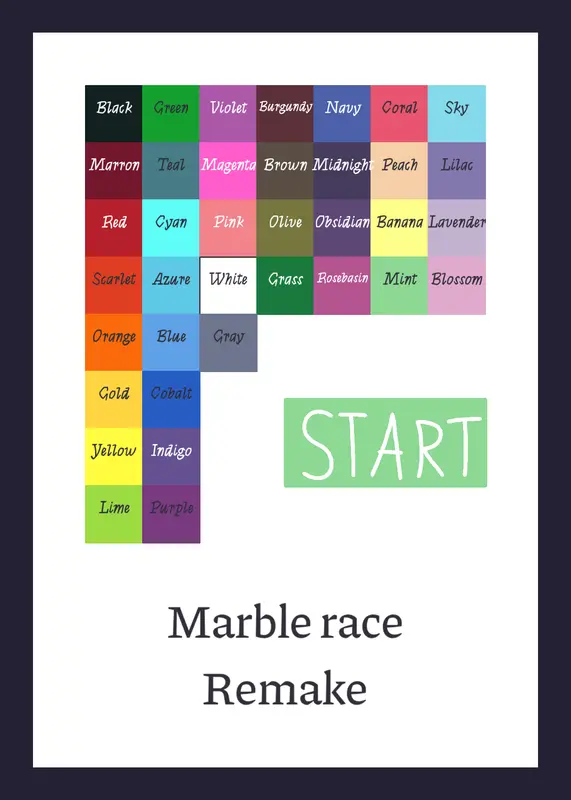 Marble race remake by @natanael_garcia