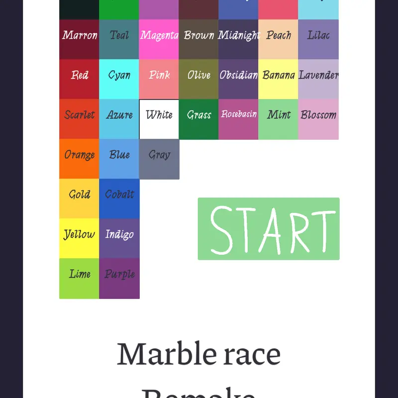 Marble race remake by @natanael_garcia