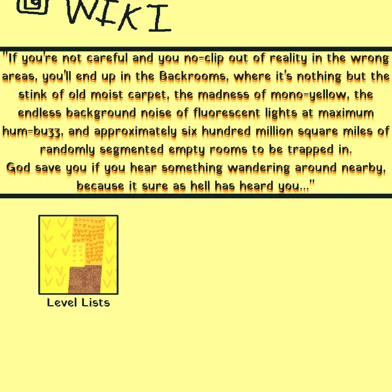 The Official Backrooms Castle Wiki by @SugarCookiez