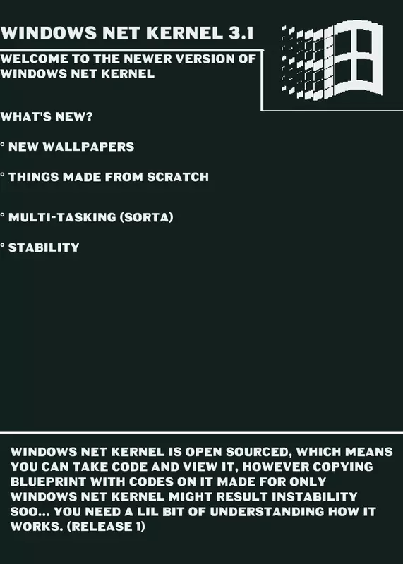 Windows Net Kernel 3.1 by @relwO_Archived