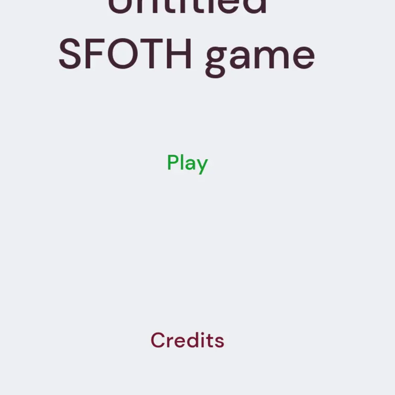 Untitled SFOTH game by @tho314