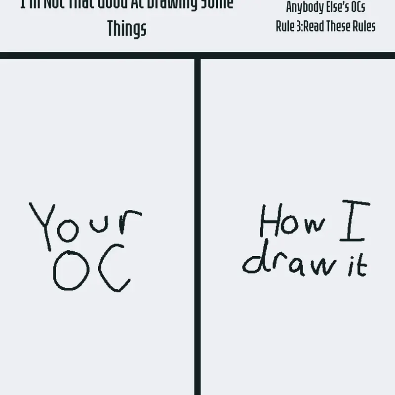 Your OC VS How I Draw It by @OfficalLa_MonsChannel