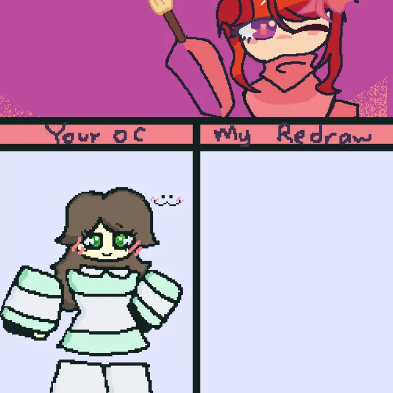 Mark_is_a_pethetic_nigh redraw my oc :3❤ by @XxDamarisxX
