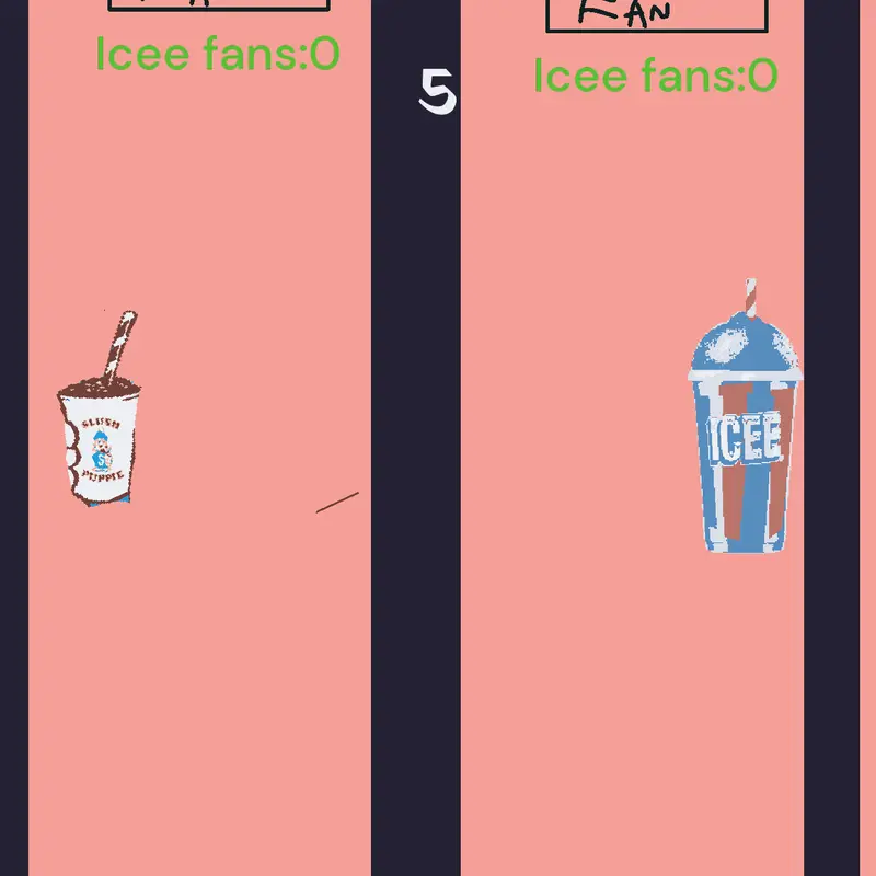 Slushy war Icee vs slush puppie by @Aribari2