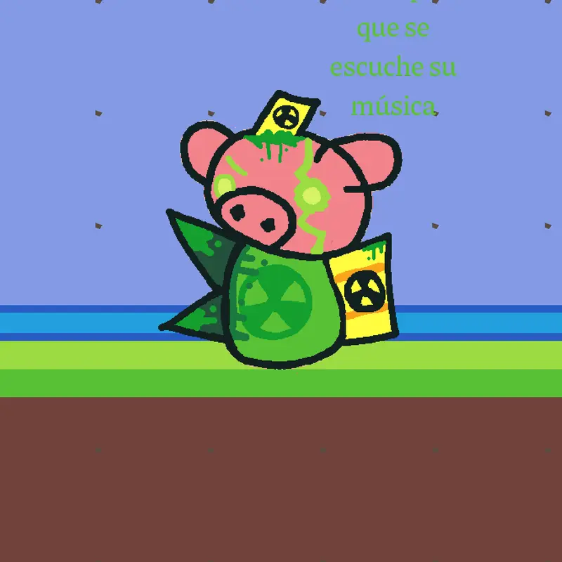Nuclear cerdito by @Addronkigames