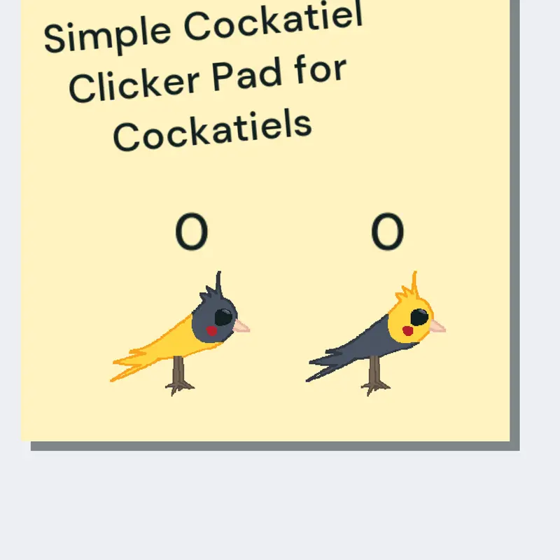 Simple Cockatiel Clicker by @Cream_Ceamer1