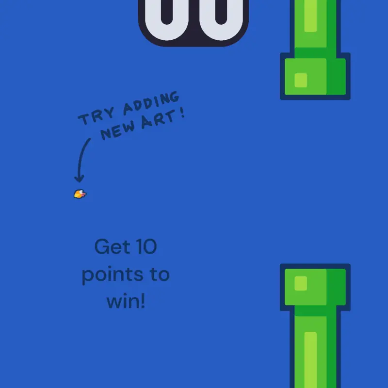 Flappy kit but you're tiny by @NormaBrinkleyStaley