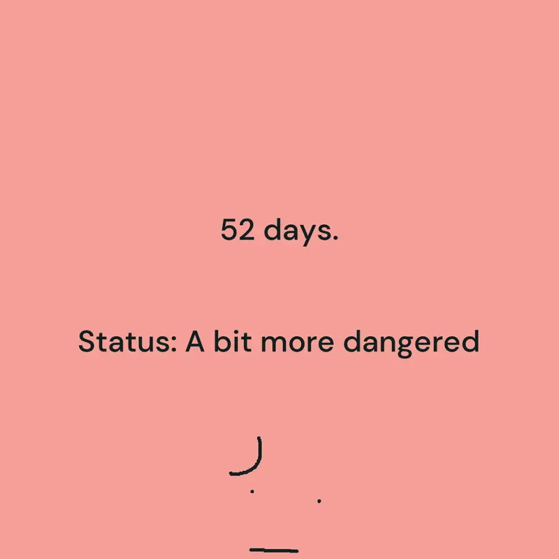 our days left on earth. by @nyanLEAFY