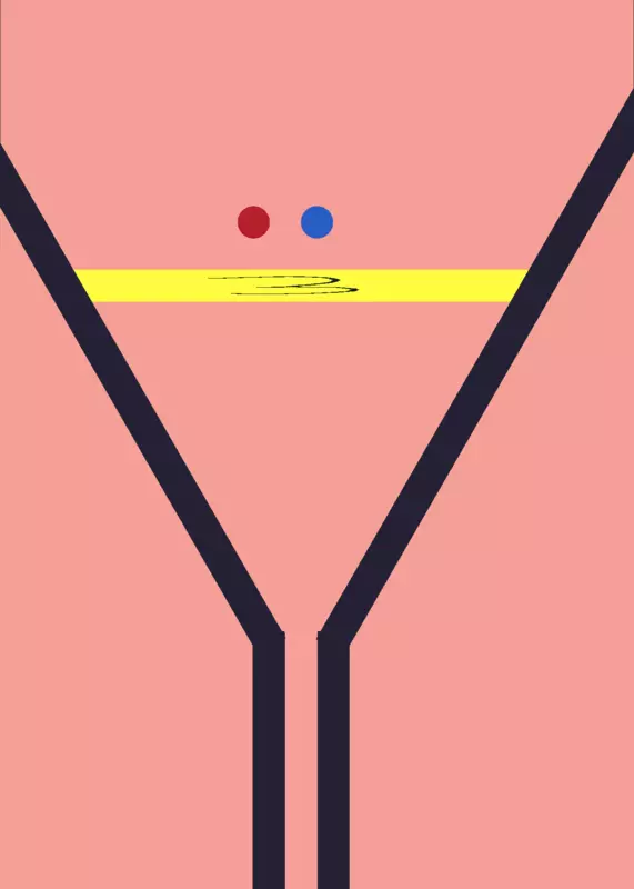 Blue Vs Red ball by @thirdyandalbie_2026
