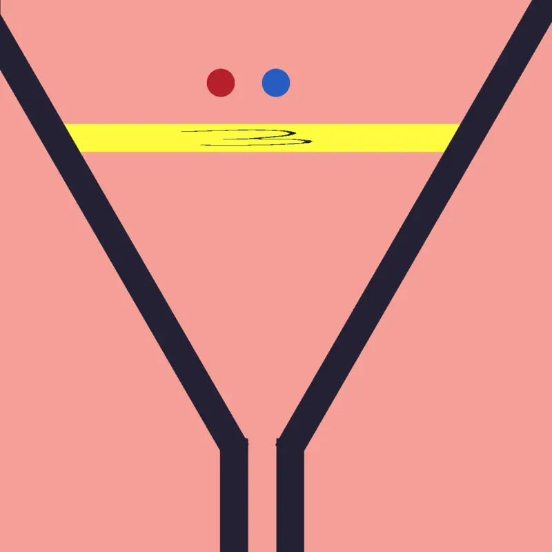 Blue Vs Red ball by @thirdyandalbie_2026