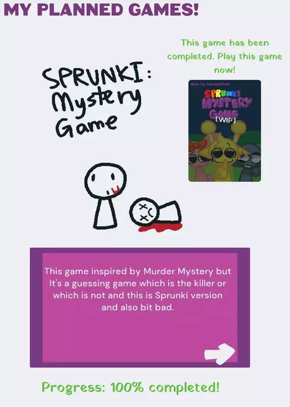 My planned games by @Wendify_Official