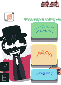 Sprunki black saga calling now!