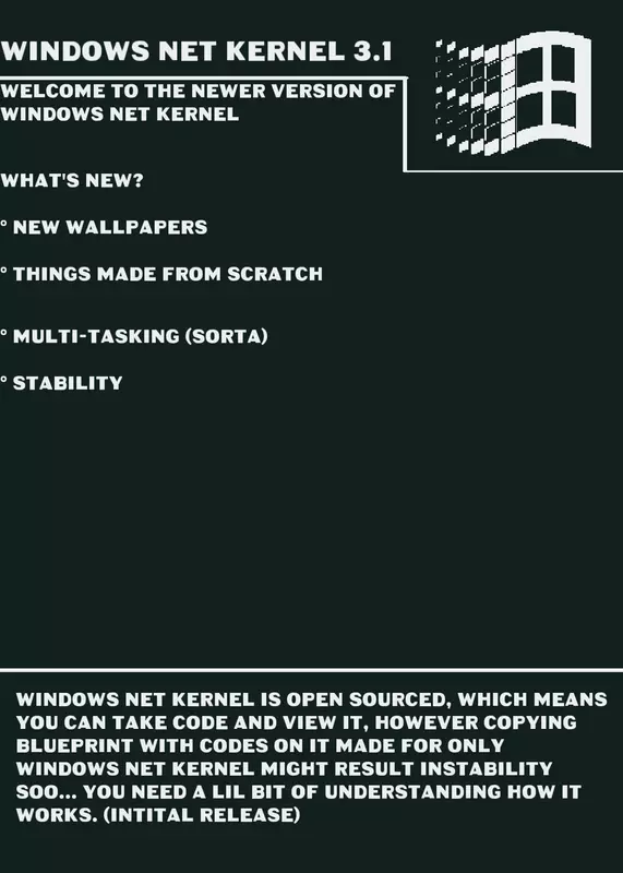 Windows Net Kernel 3.1 by @The_One_Who_Cares