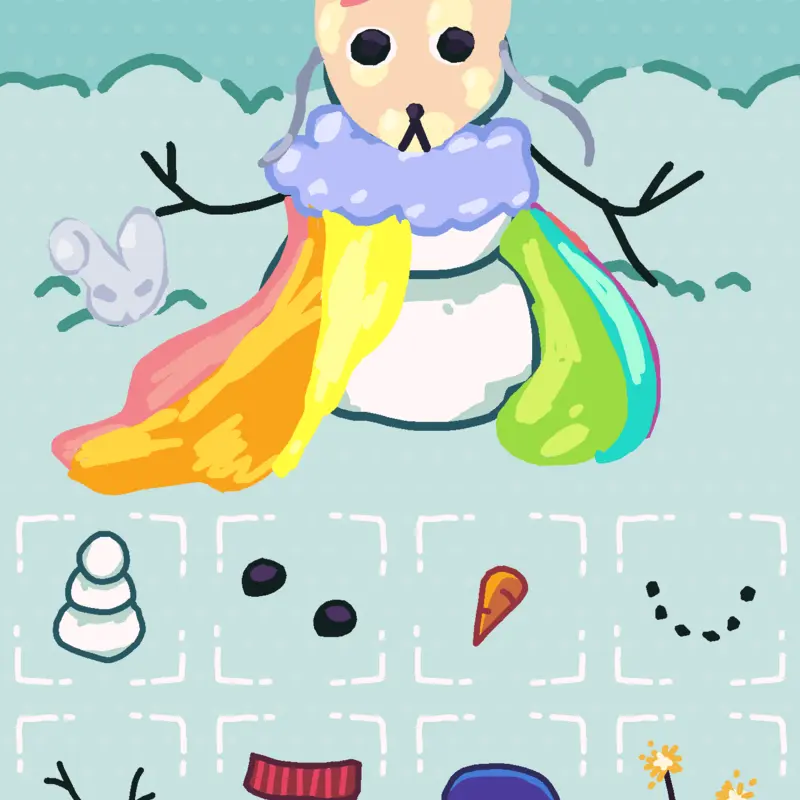Snowman by @CarolVolpe